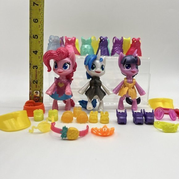 Hasbro My Little Pony Smashin Fashion Toy Lot Of 39 Pieces Toy Figures - Picture 3 of 4